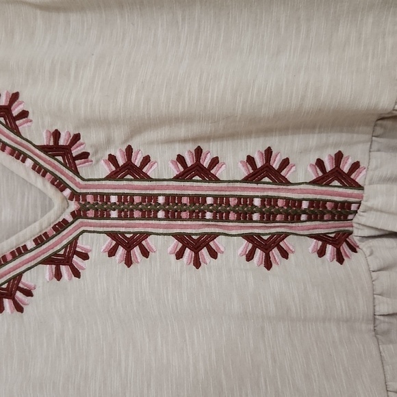 Bohemian Cottagecore Top size Small Sleeveless Lagenlook beachy feminine - Picture 4 of 8